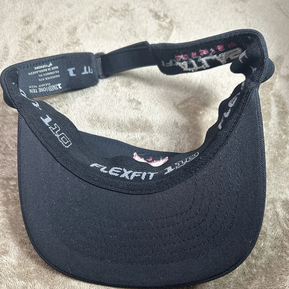 Atlas Premier 110 One Ten Flexfit Tech Black Visor‎ Hat Adjustable Fox Logo